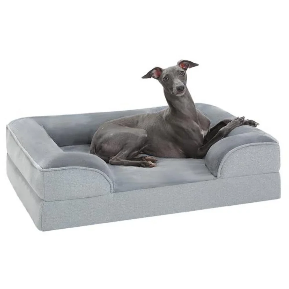 Orthopedic Dog Bed Removable Washable Cover Non-Slip Bottom Dog 28x23x6.5